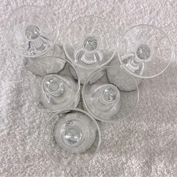 Vintage Silver Rim Footed French Crystal Shot Glasses 7 Cordial Glasses Aperitif - Picture 3 of 14